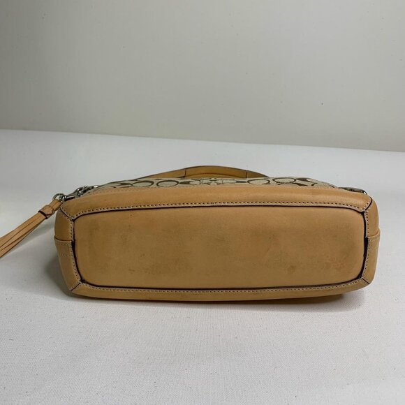Tan and brown Coach Signature - Picture 7 of 8